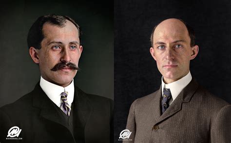 pictures of the wright brothers in color